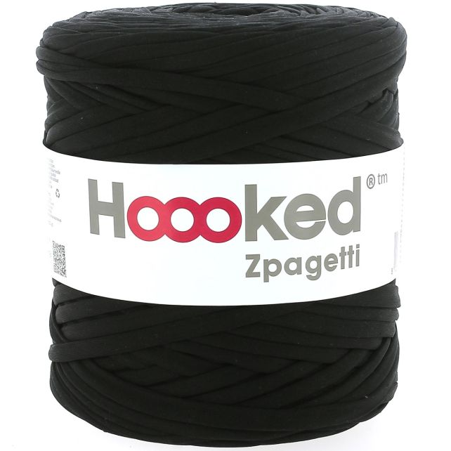 Zpagetti Cotton Yarn Black Silk