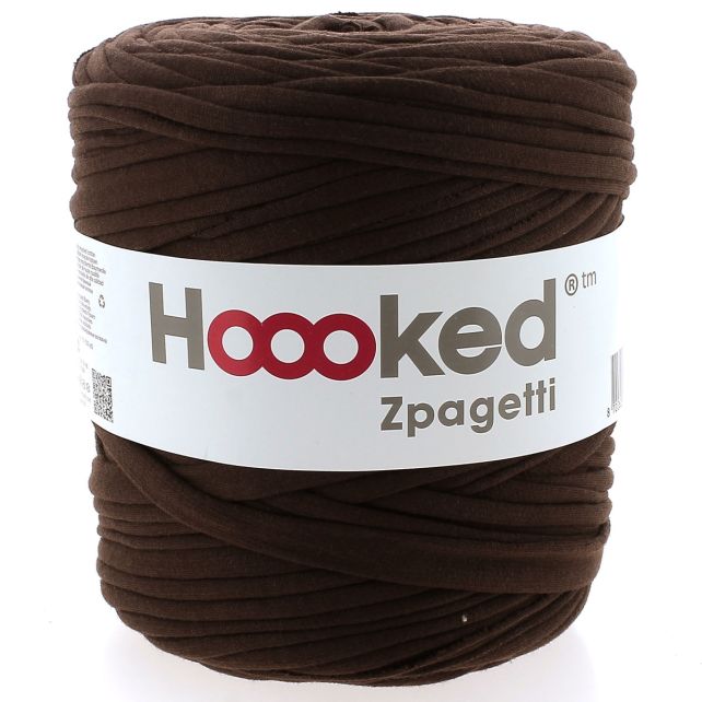 Zpagetti Cotton Yarn Enlaced Brown