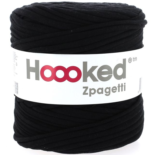 Zpagetti Cotton Yarn Black Zebra Strips