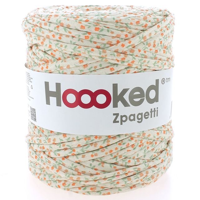 Zpagetti Cotton Yarn Orange Baby Flowers