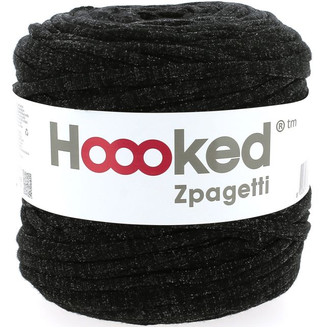 Zpagetti Cotton Yarn Black Sparkle