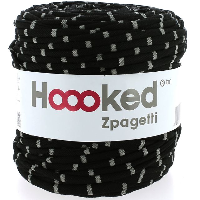 Zpagetti Cotton Yarn Polo Black and White