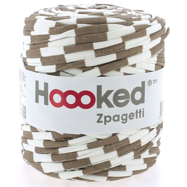 Zpagetti Cotton Yarn Taupe Stripes