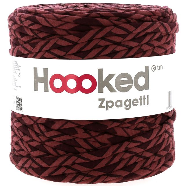 Zpagetti Cotton Yarn Geometric Bordeaux
