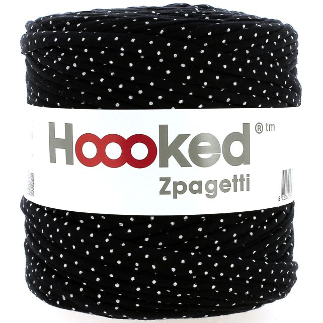 Zpagetti Cotton Yarn Black White Dots