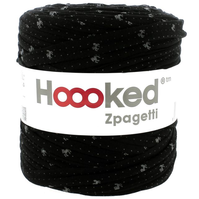 Zpagetti Cotton Yarn Black and Horse