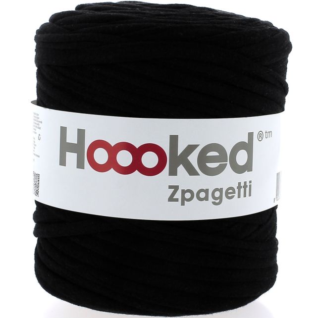 Zpagetti Cotton Yarn Black Blanket