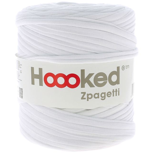 Zpagetti Cotton Yarn White Pouf