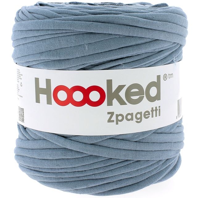 Zpagetti Cotton Yarn Blue Pillow