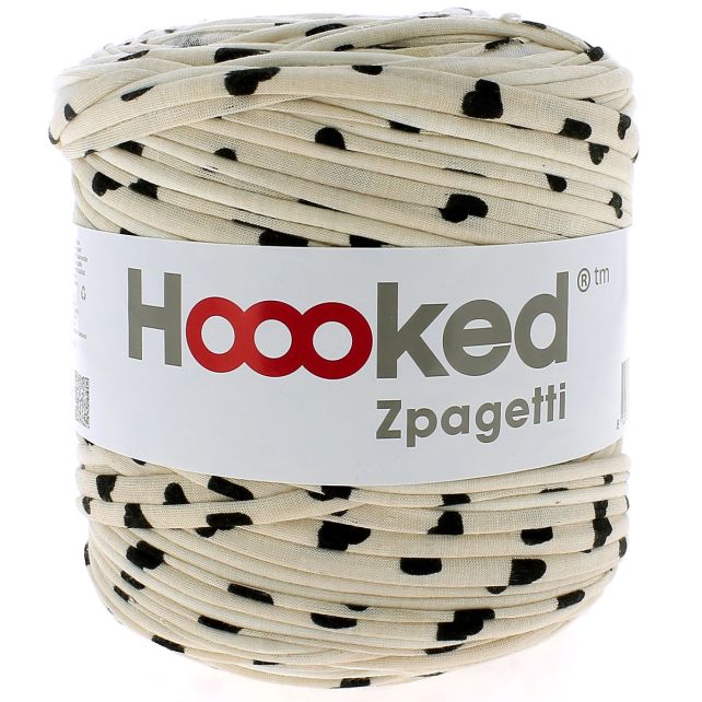 Zpagetti Cotton Yarn Black Hearts