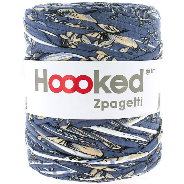 Zpagetti Cotton Yarn Blue Flowers