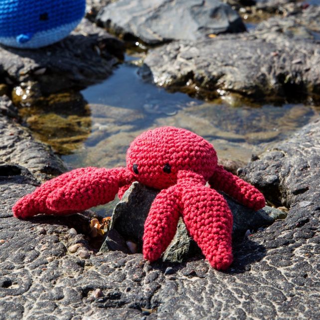 DIY Crochet Pattern Cool Crab Toby Eco Barbante