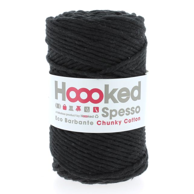 Spesso Chunky Cotton Noir 500g.
