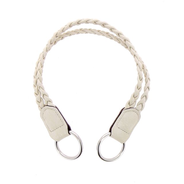 Sangle doublement tressée Crema
