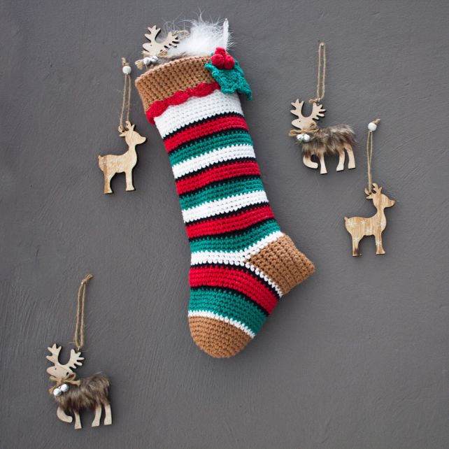 DIY Häkelset Weihnachtsstrumpf