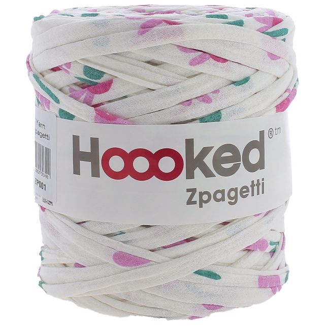 Zpagetti Cotton Yarn Pink Flowers