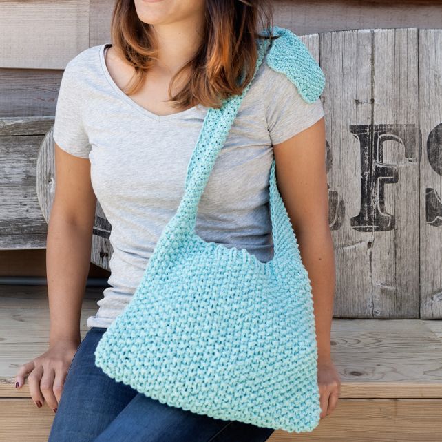 DIY Knitting pattern shoulder bag Toledo
