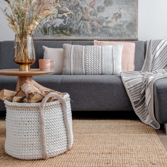 DIY Crochet Kit Rectangular Cushion Danderyd