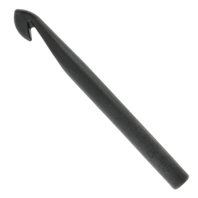 XL Crochet Hook Black 15 mm Recycled Plastic