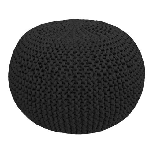 DIY Crochet & Knit Kit Zpagetti Pouf Galaxy Black