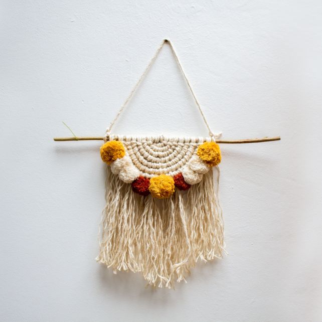 DIY Macrame Pattern Jute Wallhanger Maua