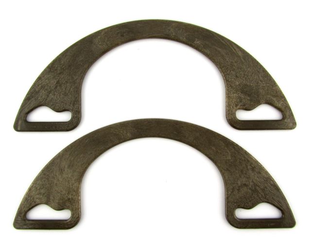 Poignée de sac demi-lune marron