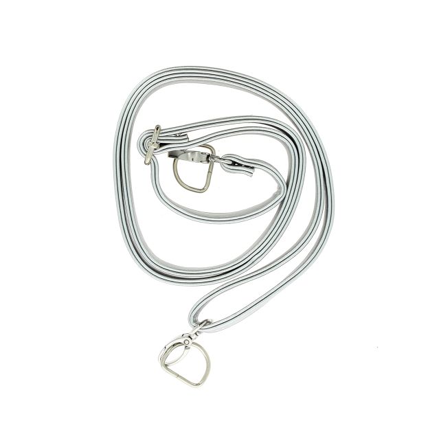 Vegan Leather Adjustable Bag Strap Trentino - Silver