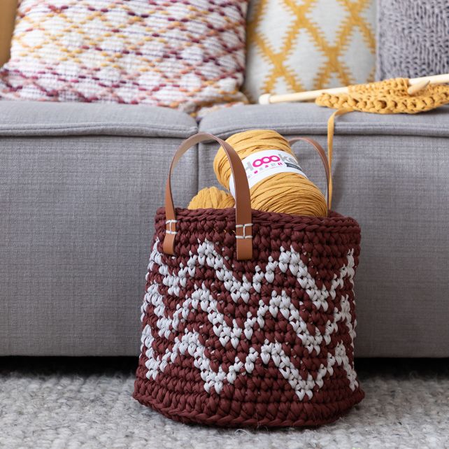 DIY Patrón De Ganchillo Cesta Oslo De Zpagetti