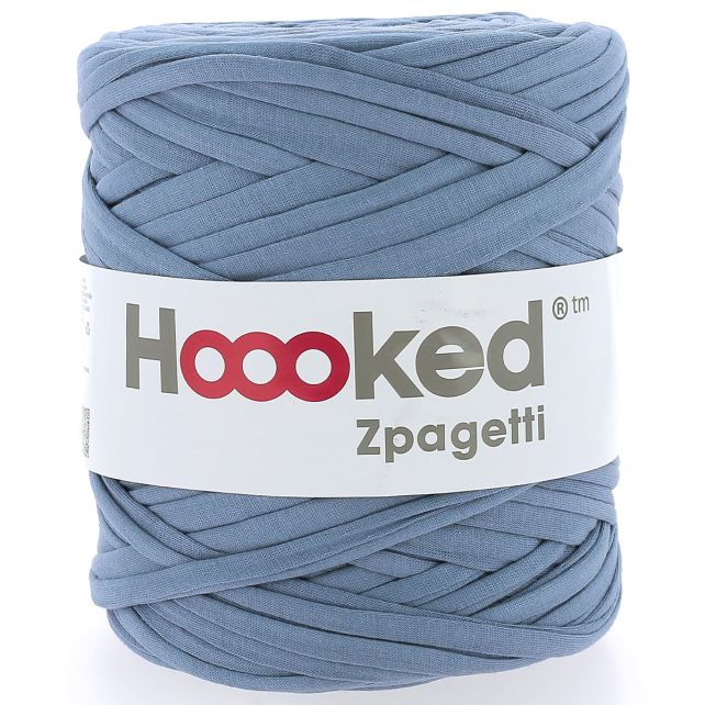 Zpagetti Cotton Yarn Blue Pillow