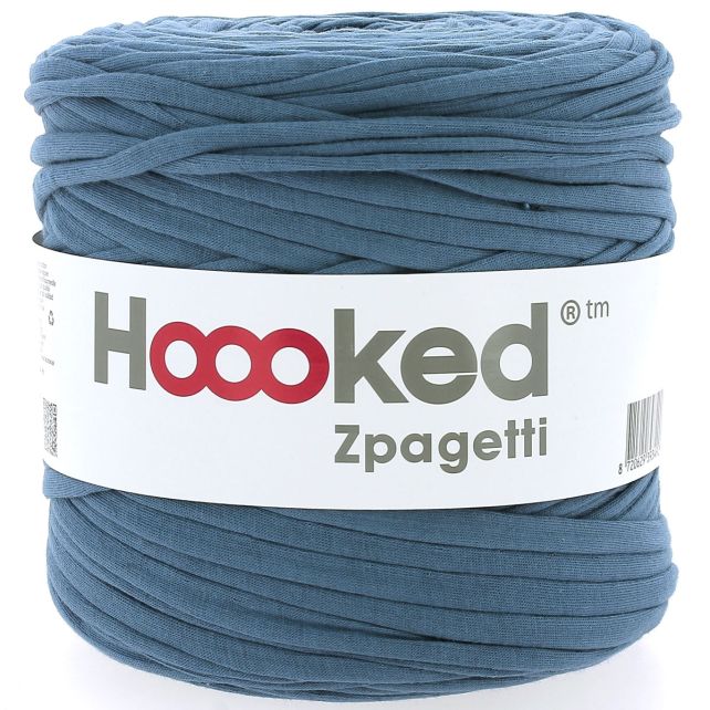 Zpagetti Cotton Yarn Greu Blue