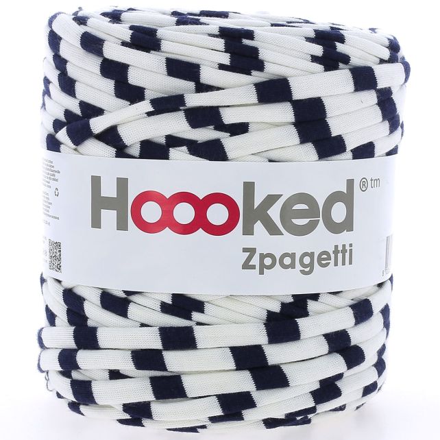 Zpagetti Cotton Yarn Blue Strips