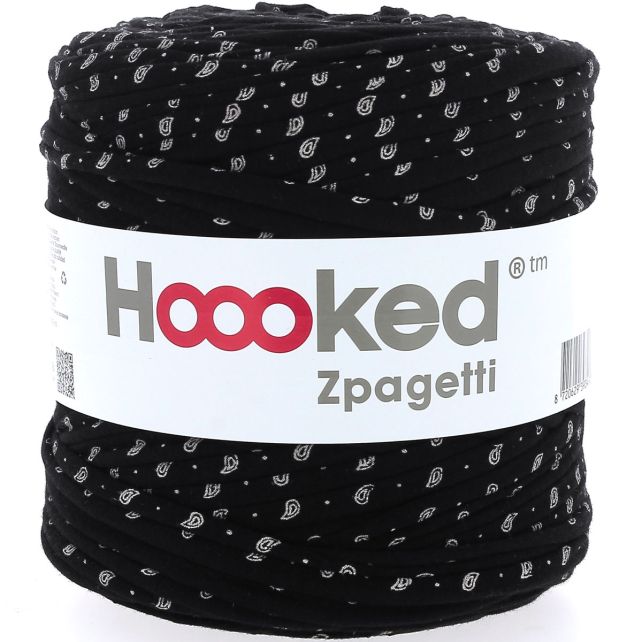 Zpagetti Cotton Yarn Black Bandana