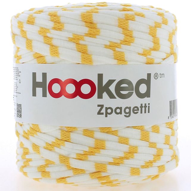 Zpagetti Cotton Yarn Yellow Strips