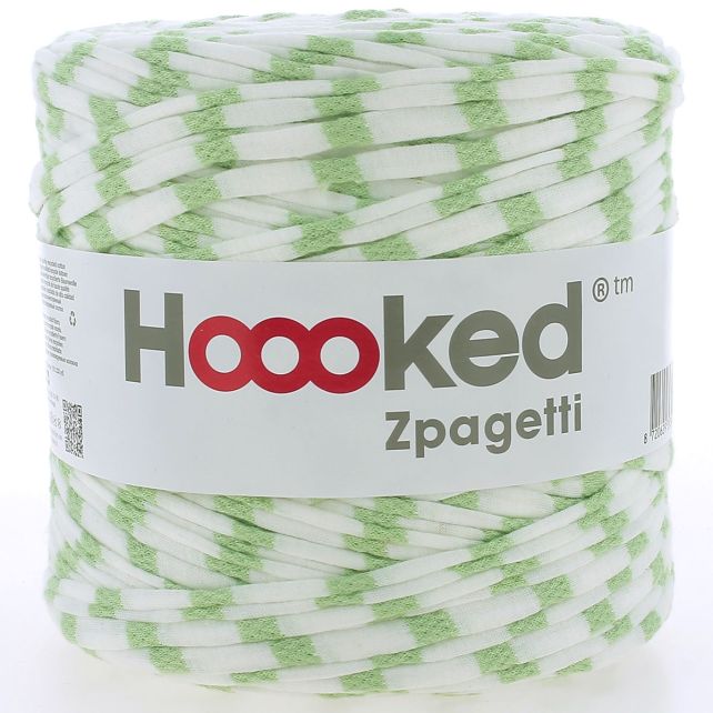 Zpagetti Cotton Yarn Green Strips