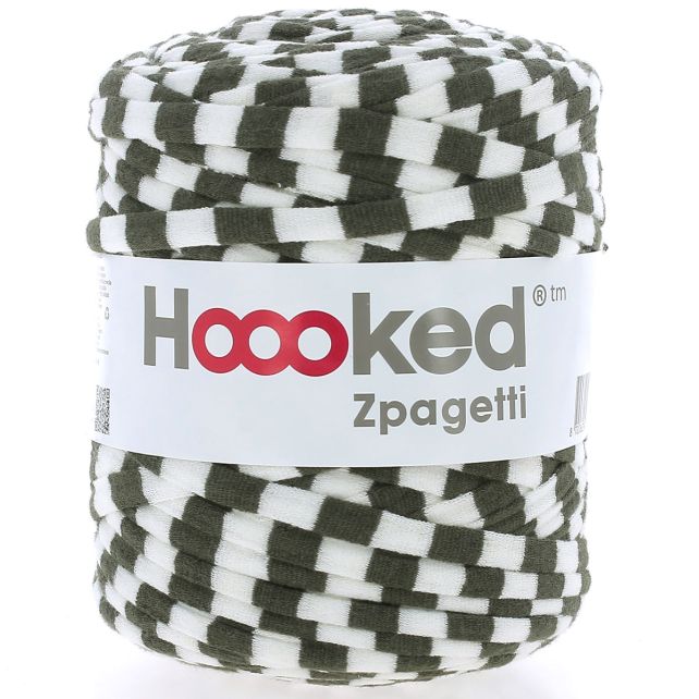 Zpagetti Cotton Yarn Olive Strips