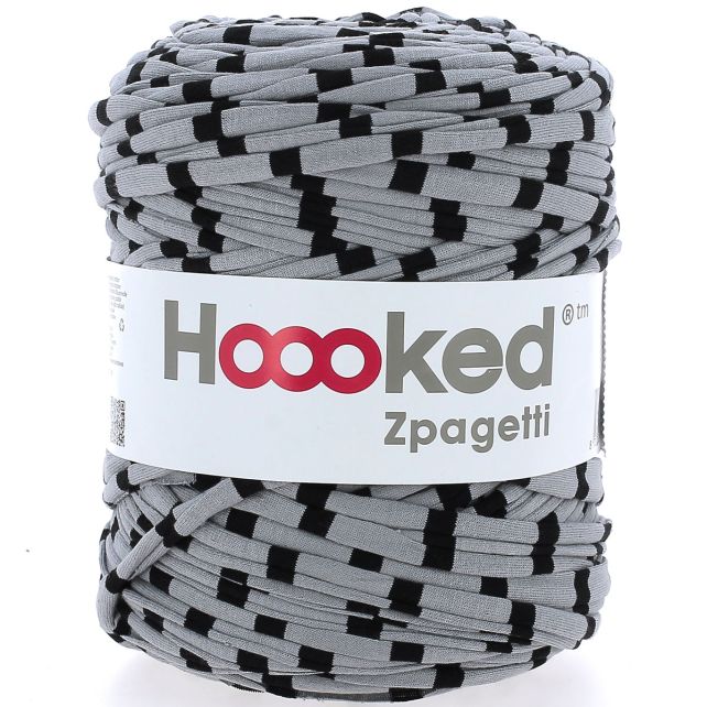 Zpagetti Cotton Yarn Grey Strips