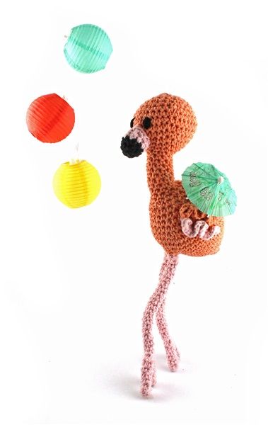 DIY Free Crochet Pattern Flamingo Louie