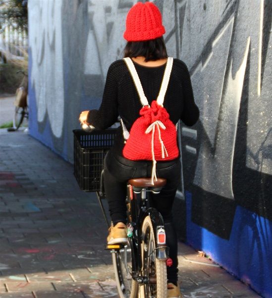 DIY Haakpatroon Brooklyn Red Backpack