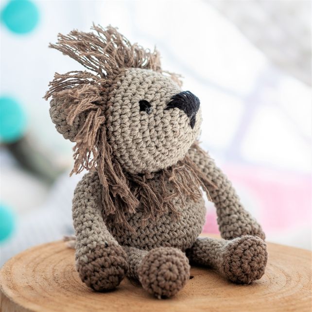 DIY Crochet Pattern Lion Leroy Eco Barbante