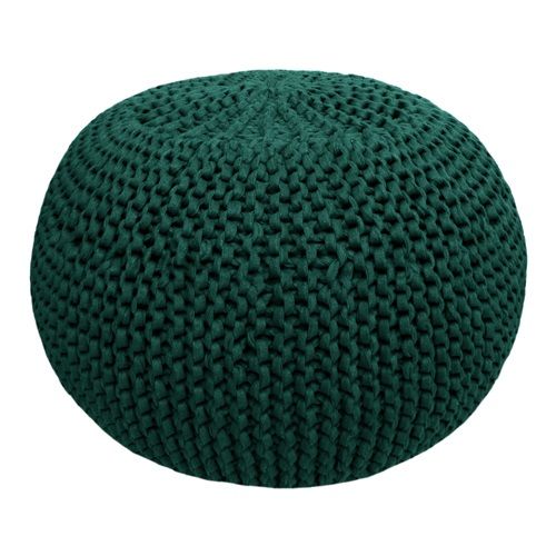 DIY Crochet & Knit Kit Zpagetti Pouf Racing Green