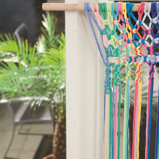DIY Macramé Patroon Zomergordijn Bahia