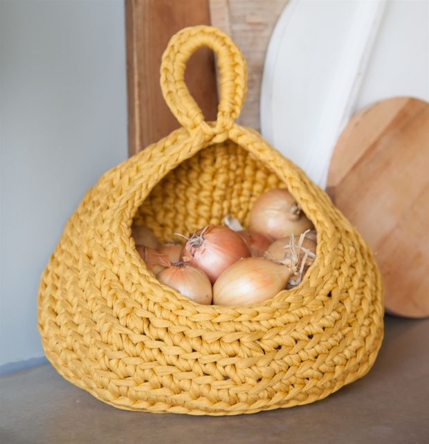 DIY Crochet Kit Storage Bag Ocre