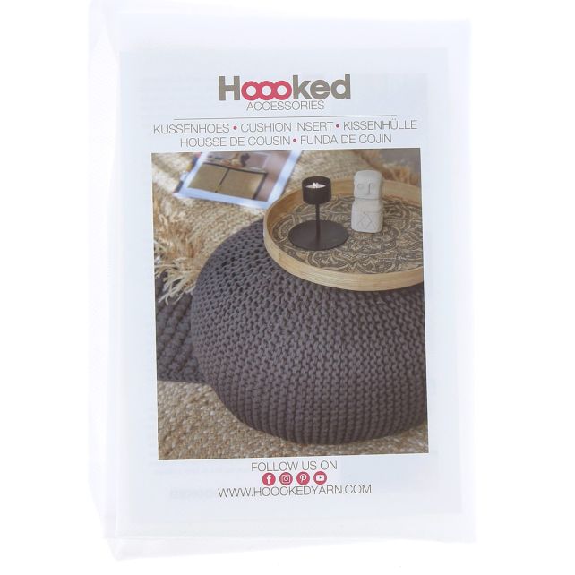 Handmade pouf insert cover 70 cm with zipper (without filling)