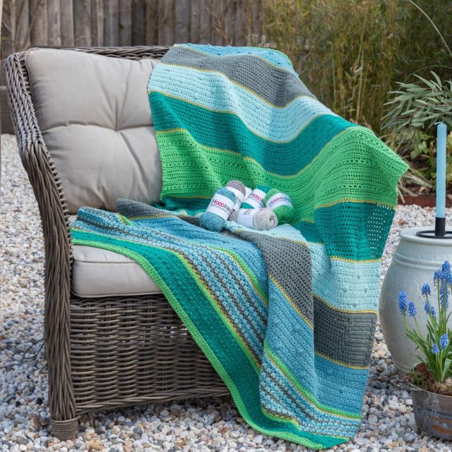 DIY Crochet Kit Amsterdam Blanket - Jade