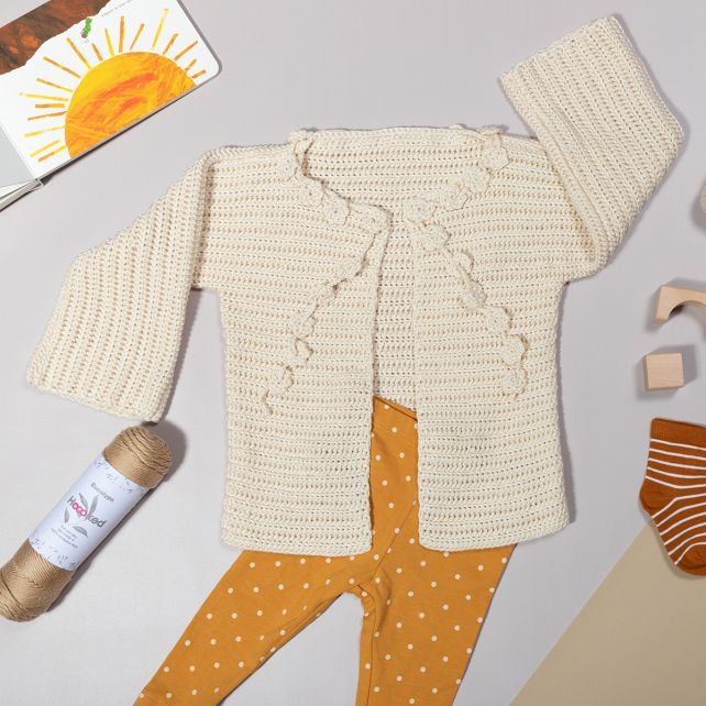 DIY Crochet pattern Toddler cardigan Rome