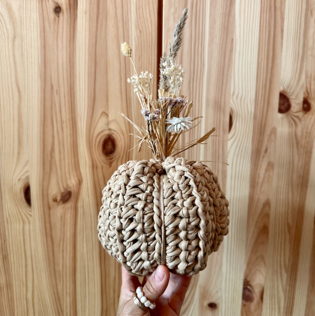 Handmade Zpagetti Pumpkin Beige