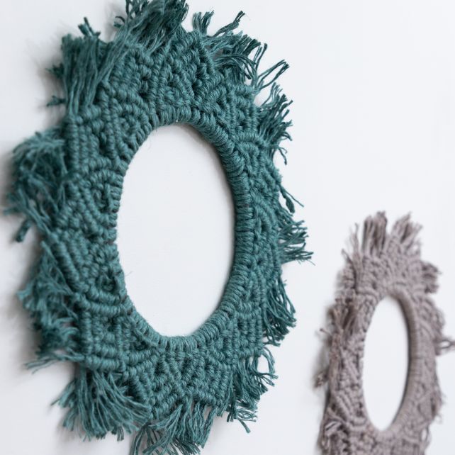DIY Macrame Kit Wall Hanging Elba Lush Petrol