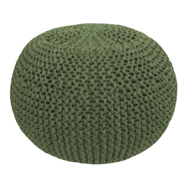 DIY Crochet & Knit Kit Zpagetti Pouf Olive