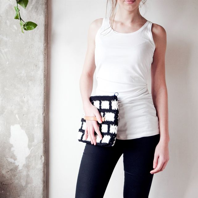 DIY Patron De Crochet Pochette Graphique Molla Mills Arles