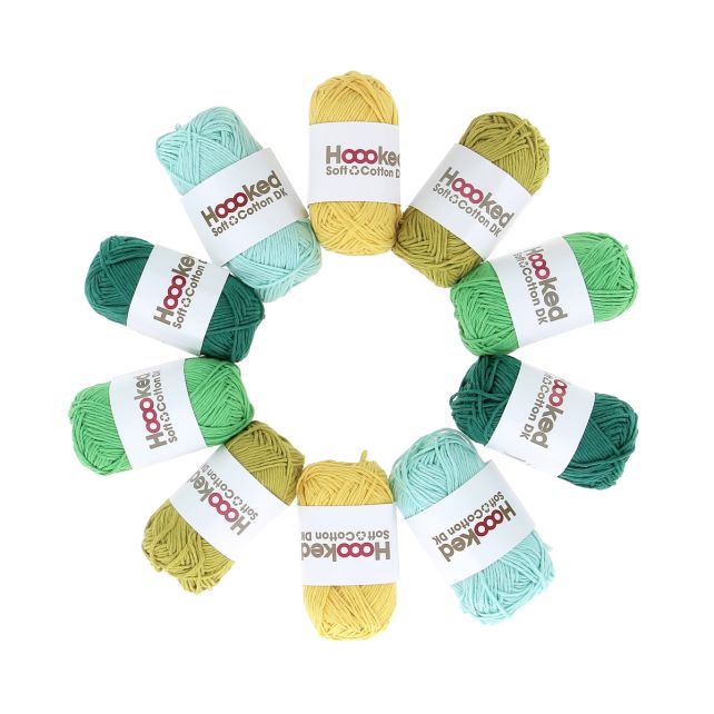 Soft Cotton DK Yarn Pack Amazone Leafs